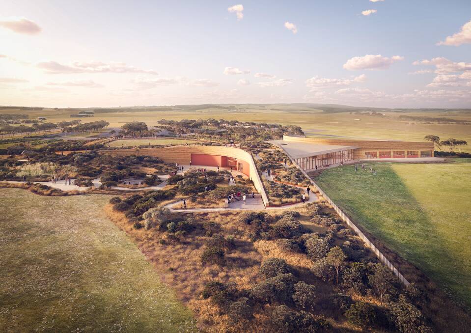 A new look at the proposed Twelve Apostles visitor centre featuring a rooftop garden. The designs is still subject to approvals. Picture supplied