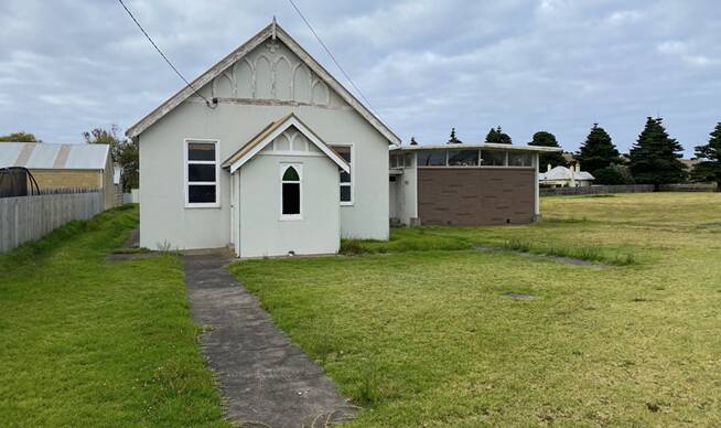 The former St Andrews church in Dennington will be turned into a two-bedroom home and the hall demolished under plans submitted to Warrnambool City Council.