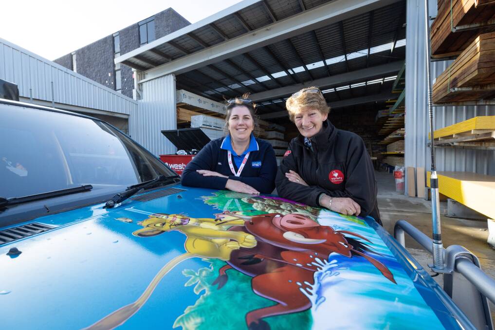 Mel Carroll and Cathy Howard are teaming up to participate in this year's Variety Bash raising money for children. Picture by Sean McKenna