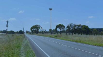 A mobile phone tower north of Bushfield will be seen from the Hopkins Highway.