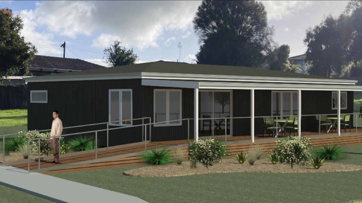 An artist's impression of what the neighbourhood house could look like in the Pecton Avenue park. Picture supplied
