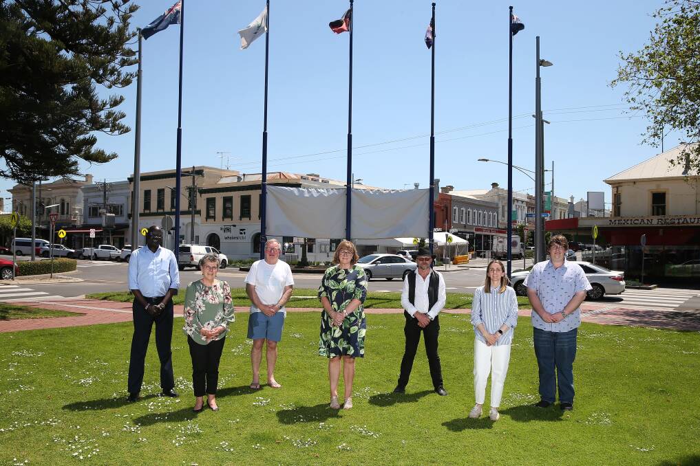 Warrnambool's seven councillors - Otha Akoch, Vicki Jellie, Max taylor, Debbie Arnott, Richard Ziegeler, Angie Paspaliaris and Ben Blain - will discuss the change to wards at a council meeting on Monday. File picture