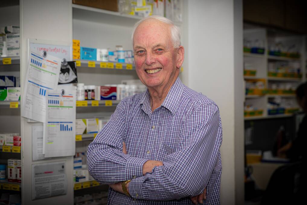 Pharmacist Don McLeod, who turned 80 earlier this year, has no plans to retire. Picture by Eddie Guerrero