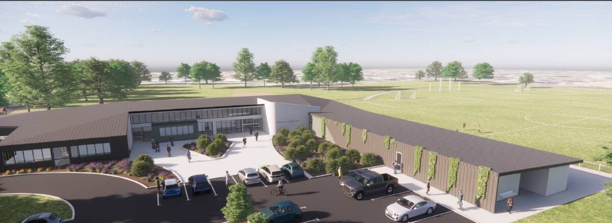 An artist's impression of the proposed $16.6 million facility at Brierly.