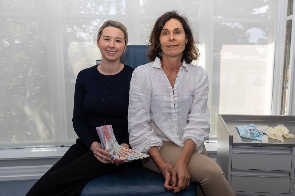 Podiatrists Vanessa Millard and Andrea Fulton wants changes to Medicare to ease the pressure on patients and hospital system. Picture by Eddie Guerrero. 
