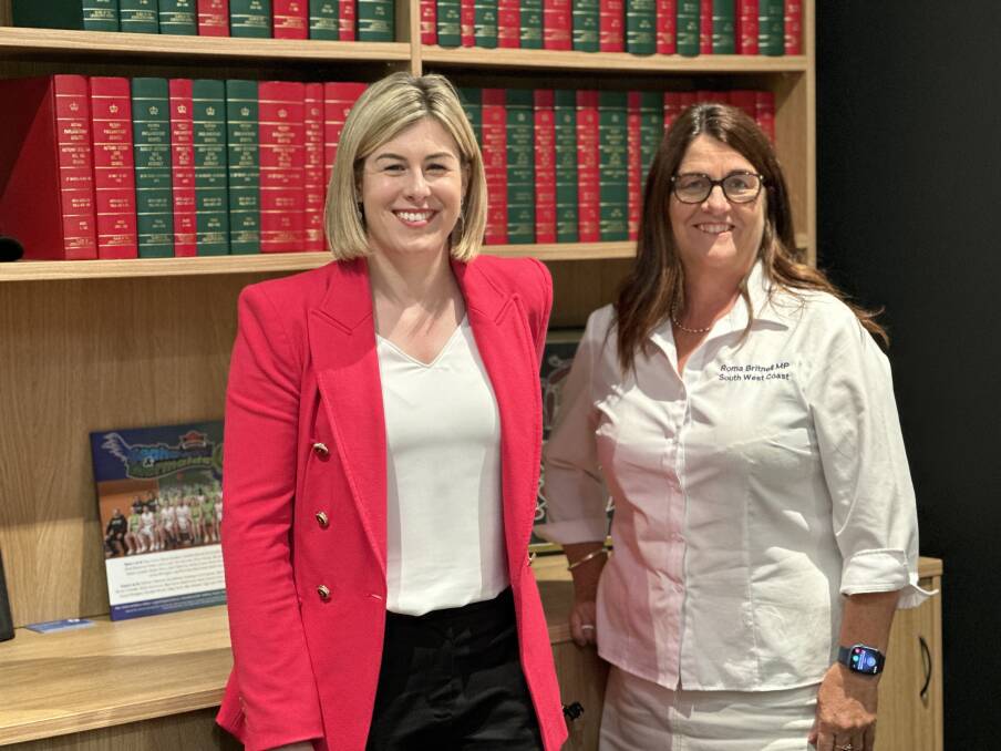 Opposition spokeswoman for early childhood and education Jess Wilson and South West Coast MP Roma Britnell are concerned about schools in the region. 
