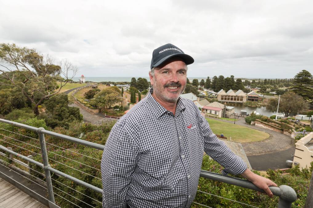 Paul Thompson says the council wants community feedback about what they want to see to improve Flagstaff Hill. Picture by Sean McKenna