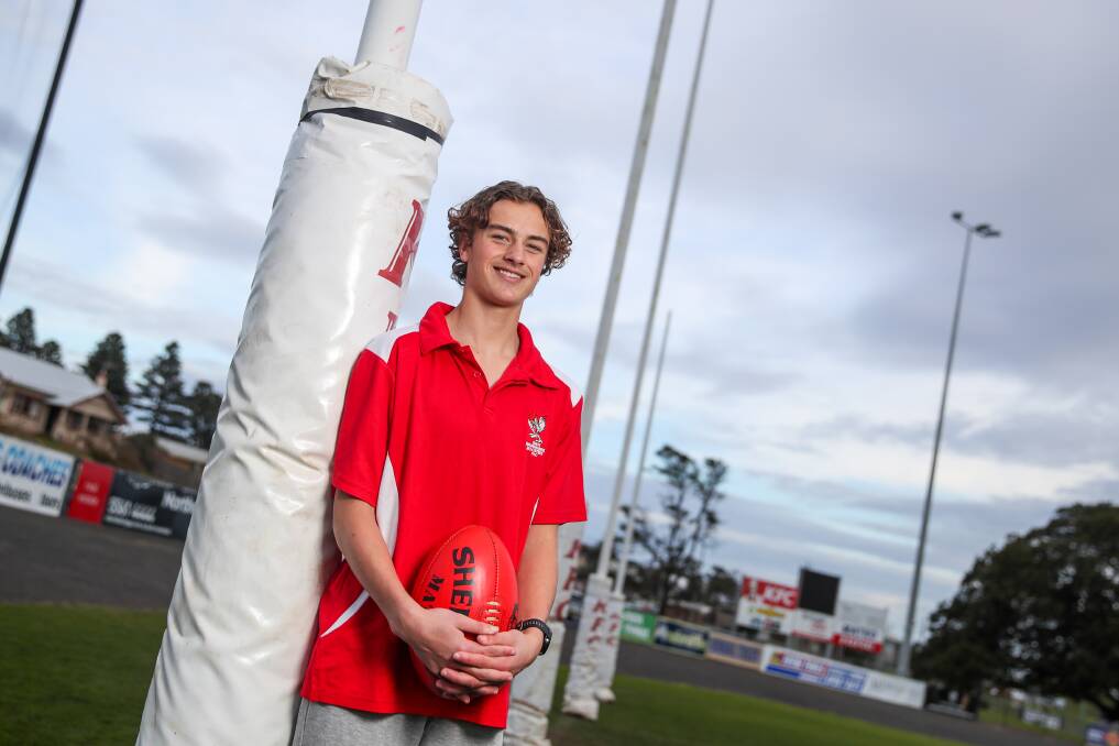 LEARNING CURVE: South Warrnambool's Will White is keen to contribute to the Roosters' season as he learns the ropes in senior football. Picture: Morgan Hancock