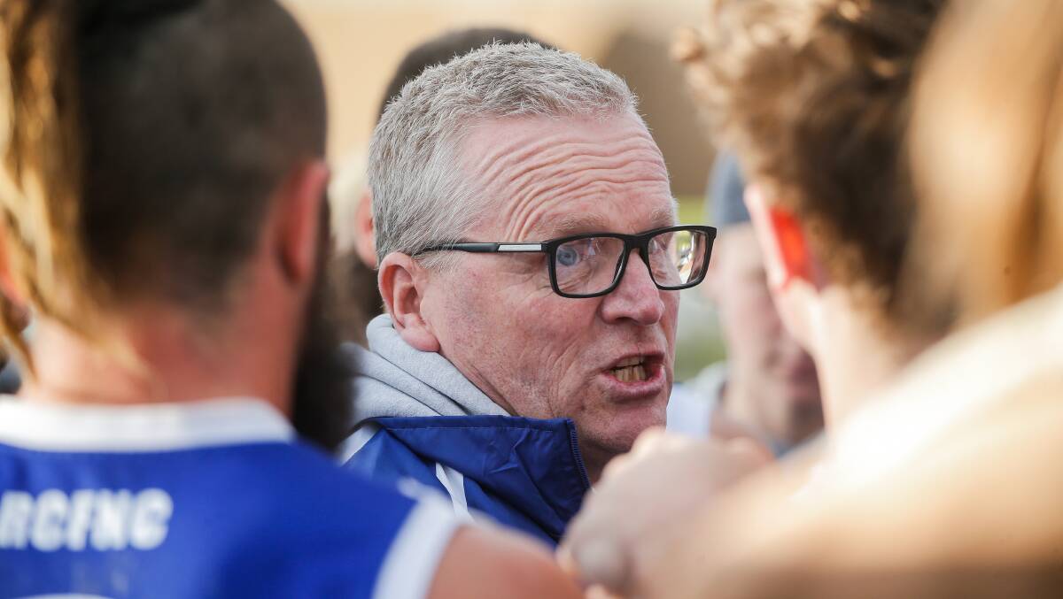 POTENTIAL: Russells Creek coach Peter Timms. Picture: Chris Doheny