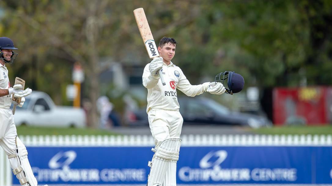  HOWZAT: Tommy Jackson made three centuries for Geelong's first XI in 2018-19. Picture: Cricket Victoria