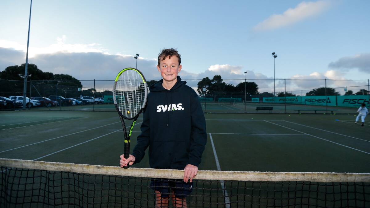 ON THE RISE: Isaac Brian has big aspirations for his career in tennis. Picture: Anthony Brady