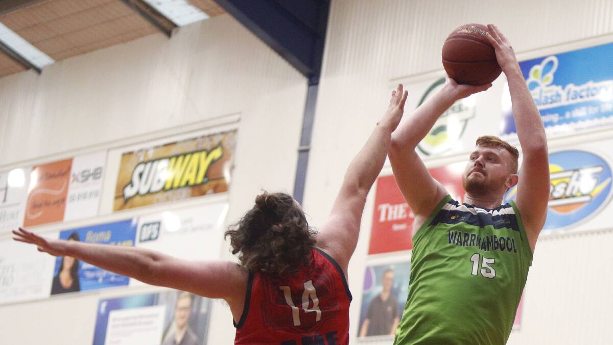 FADE AWAY: Warrnambool's Liam Killey would feature in the Seahawks squad if they play this weekend in the Country Basketball League. Picture: Morgan Hancock
