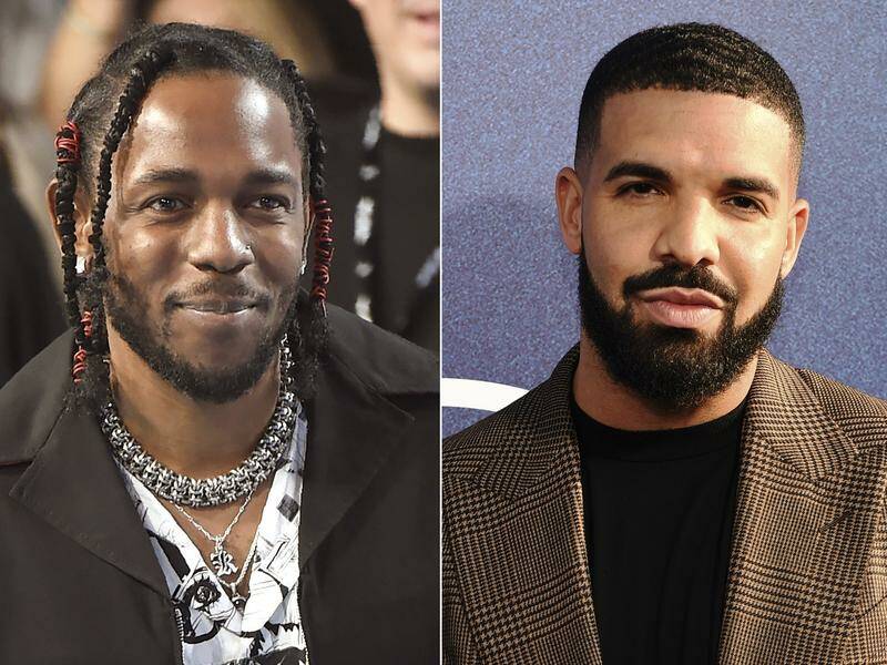 Kendrick Lamar and Drake have been locked in a war of words via diss tracks in recent months. Photo: AP PHOTO