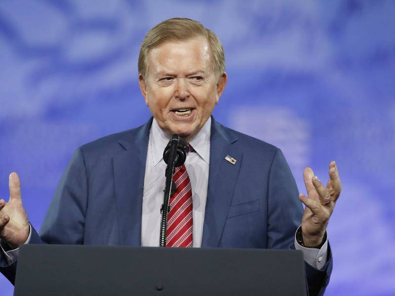 Trump supporter and former Fox Business News host Lou Dobbs has died aged 78. Photo: AP PHOTO