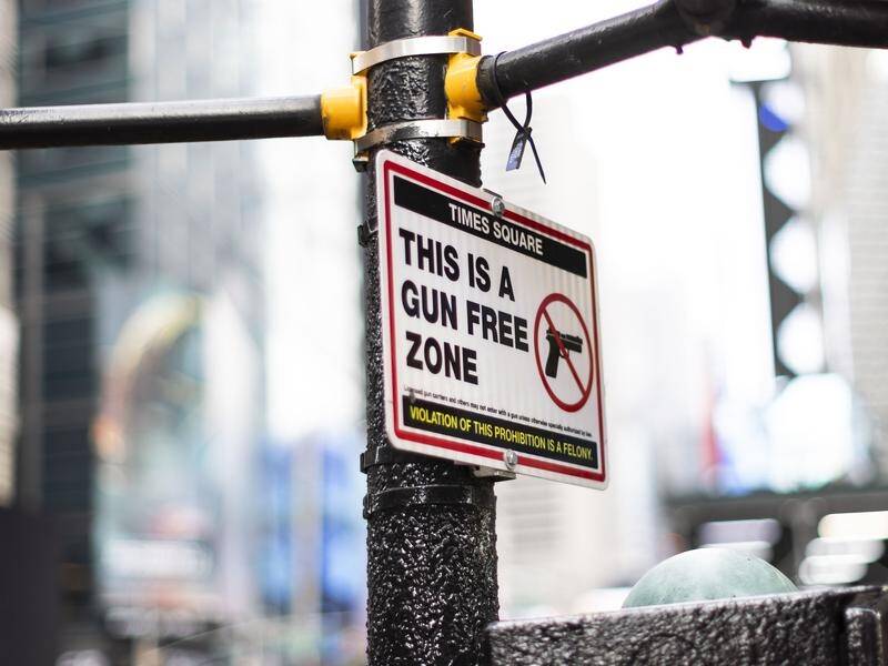 The US Supreme Court ruled in 2022 there is a right to carry a handgun in public for self-defence. (EPA PHOTO)