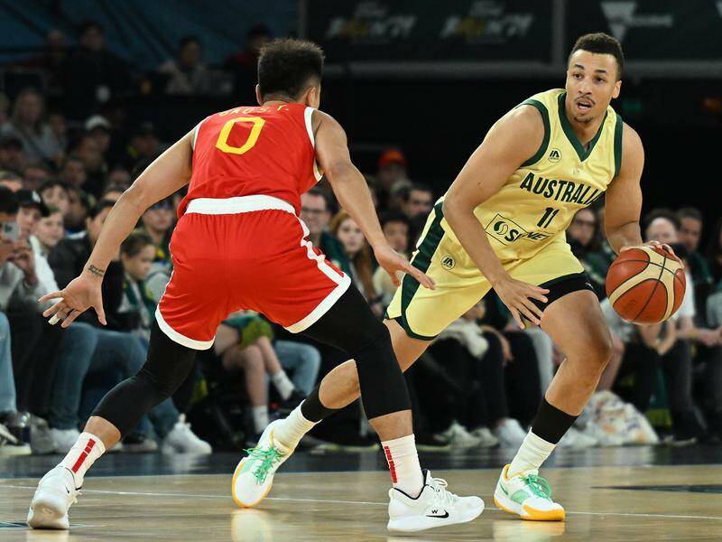 Dante Exum has been cleared of injury in a massive boost for the Boomers before the Paris Games. Photo: James Ross/AAP PHOTOS