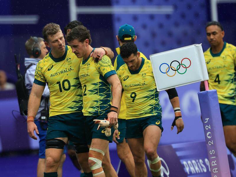 Australia have been just pipped for a medal in the men's rugby sevens. Photo: Iain McGregor/AAP PHOTOS