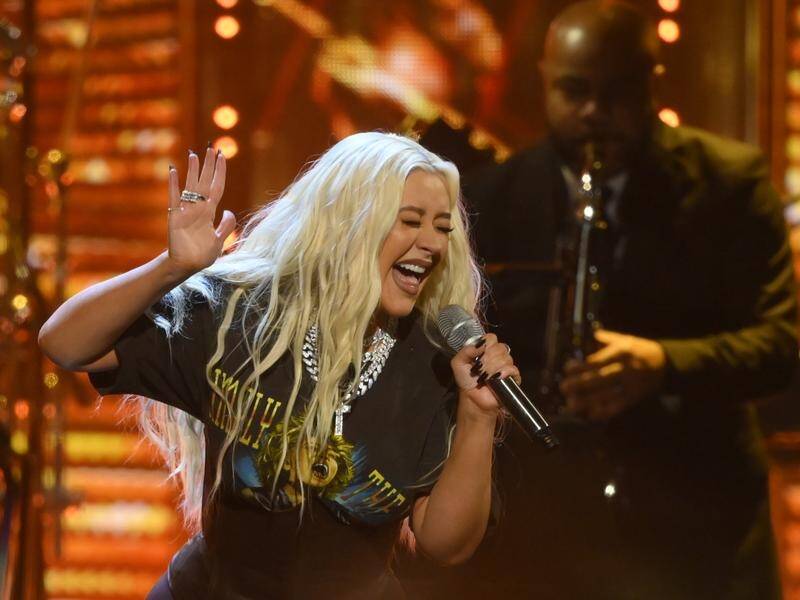 Christina Aguilera will be part of the $20 million Always Live program by the Victorian government. (AP PHOTO)