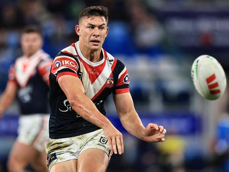 Sydney Roosters star Joey Manu is putting no time limits on his looming stint in rugby union. (Mark Evans/AAP PHOTOS)