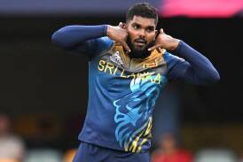 Wanindu Hasaranga has stood down as captain of Sri Lanka's T20 team after a poor World Cup. (Darren England/AAP PHOTOS)