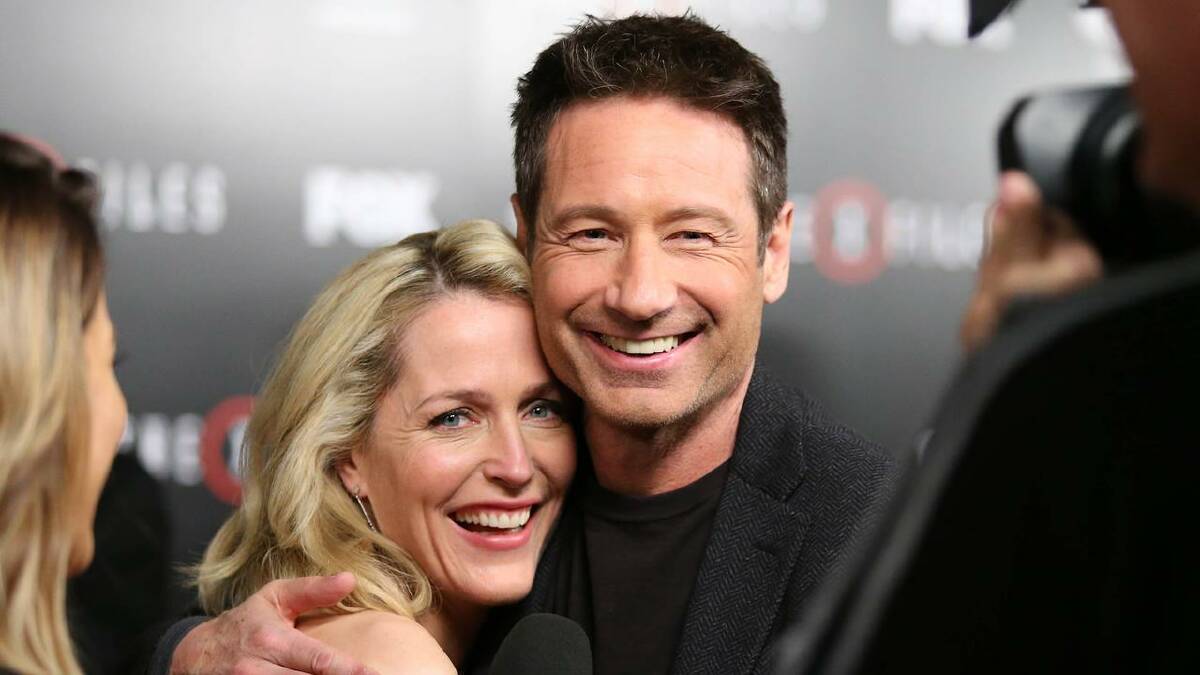 The original X-Files ended in 2002 but Anderson and Duchovny later reunited for the show's revival. (AP PHOTO)