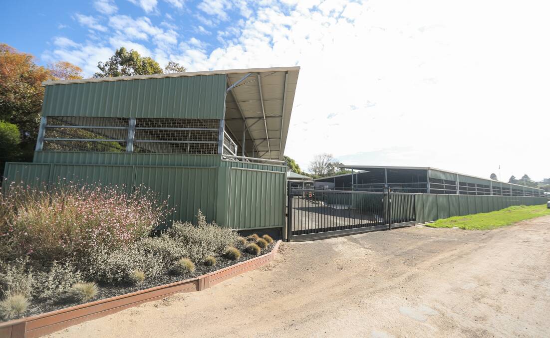SALE of the century: Disgraced trainer Darren Weir's $1m stables at Warrnambool racecourse ... sold to an unidentified buyer who face a few hurdles before training begins there again. Picture: Morgan Hancock