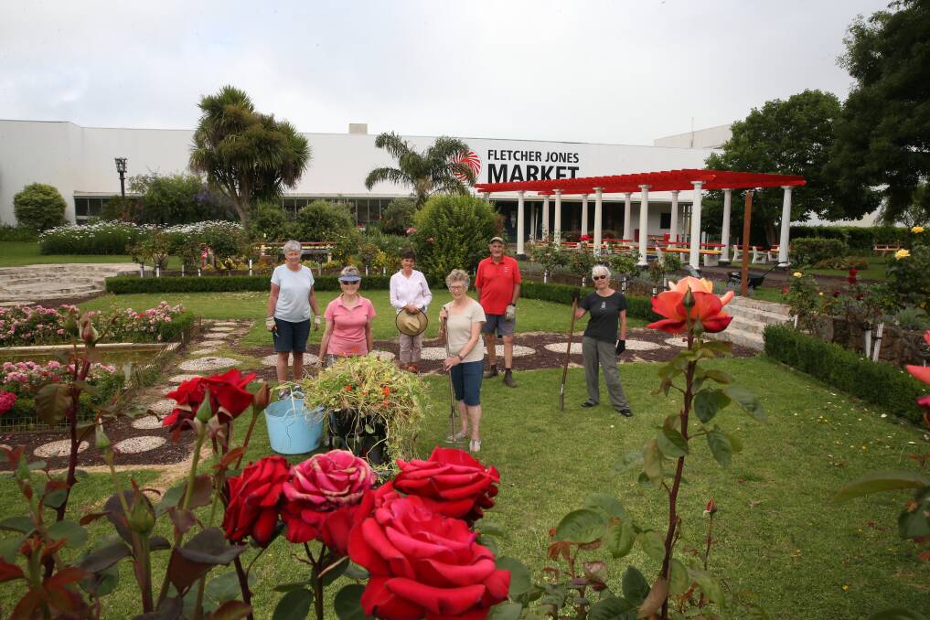 TEAM EFFORT: FJ Garden volunteers, Jeanette Brennan, Gwenda Hose, Philomena Heydon, Dulcie Askew, David Whiteside and Annie Peterson at the FJ Gardens where they need more volunteers to keep the gardens looking fresh and vibrant. Picture: Mark Witte