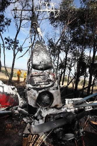 Pilot's miraculous escape: Plane bursts into flames as man walks away with burns