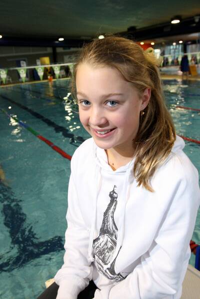 Grace Tanner going to country champs for swimming. 100810AS04