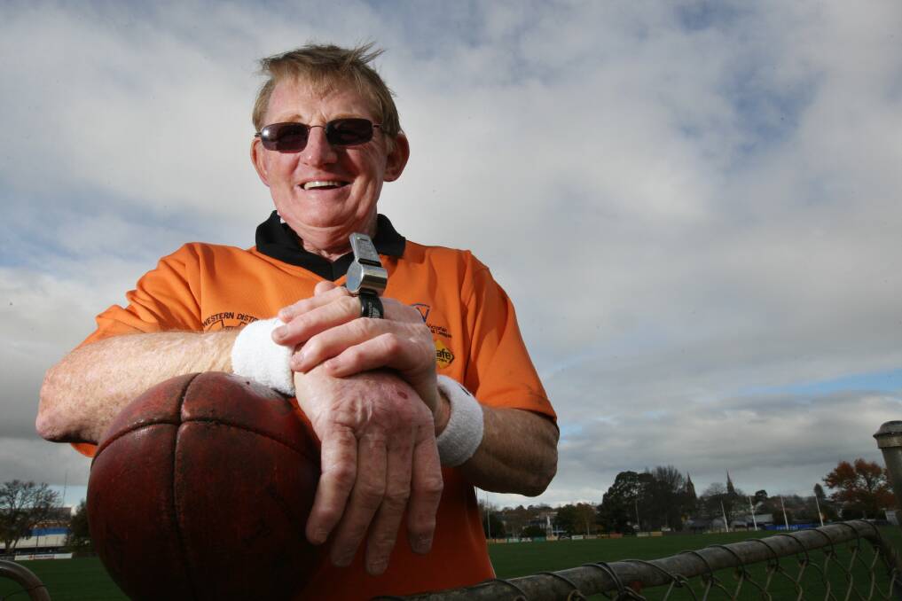 Western District Umpires Association central umpire Phil Forsyth will today officiate in his 900th football game in the HFNL under 18 Hamilton Kangaroos v North Warrnambool Eagles match. 