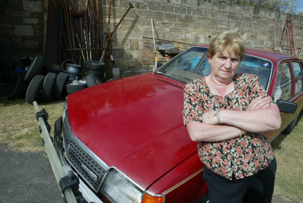 Olive Schmidt, 65, angry over damage made to her cars in Fairy Street, Warrnambool.